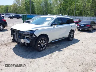 2023 Infiniti QX60 Sensory z VIN 5N1DL1GS4PC362410, wystawiony jako IAAI lot #41966872 z przebiegiem 27 142 mil mil oraz . Historia ofert i sprzedaży dostępna na DreamBid. Obrazek 2.