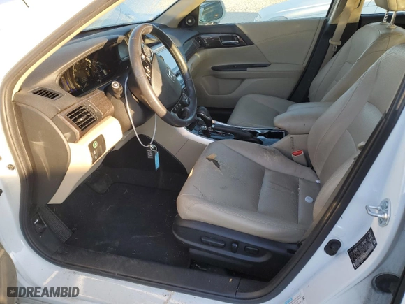 2017 Honda Accord Hybrid EX-L with VIN JHMCR6F51HC009954, listed as a Copart auction lot 89347845 with 185,835 mi miles and Salvage Title. Bid and sale history available at carsss.com. Image 7.