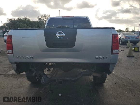 2006 Nissan Titan XE with VIN 1N6AA06B46N505672, listed as a Copart auction lot 56166505 with 142,458 mi miles and Non repairable. Bid and sale history available at DreamBid. Image 6.