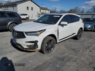 2021 Acura RDX w/A-Spec Package with VIN 5J8TC2H60ML031795, listed as a Copart auction lot 52299185 with 81,351 mi miles and Salvage Title. Bid and sale history available at DreamBid. Image 1.