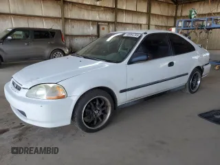 1998 Honda Civic DX with VIN 1HGEJ6221WL131175, listed as a Copart auction lot 48064785 with 176,413 mi miles and Salvage Title. Bid and sale history available at carsss.com. Image 1.
