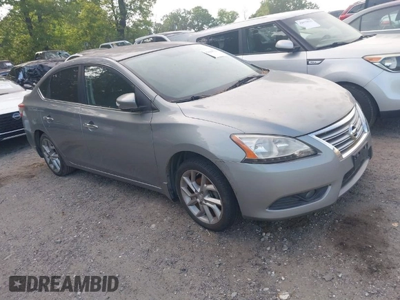 2013 Nissan Sentra SV with VIN 3N1AB7AP9DL779011, listed as a IAAI auction lot 42080716 with 113,896 mi miles. Bid and sale history available at carsss.com. Image 1.