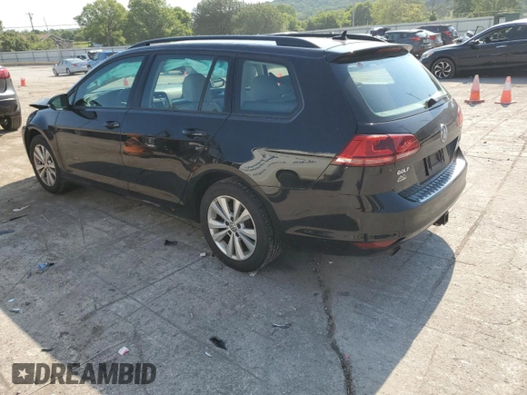 2017 Volkswagen Golf SportWagen S with VIN 3VW017AU1HM532340, listed as a Copart auction lot 58651844 with 73,535 mi miles and Salvage Title. Bid and sale history available at carsss.com. Image 2.