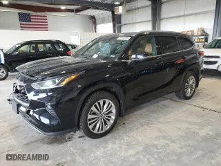 2023 Toyota Highlander L with VIN 5TDKDRBHXPS511825, listed as a Copart auction lot 50883895 with 27,312 mi miles and Salvage Title. Bid and sale history available at carsss.com. Image 1.