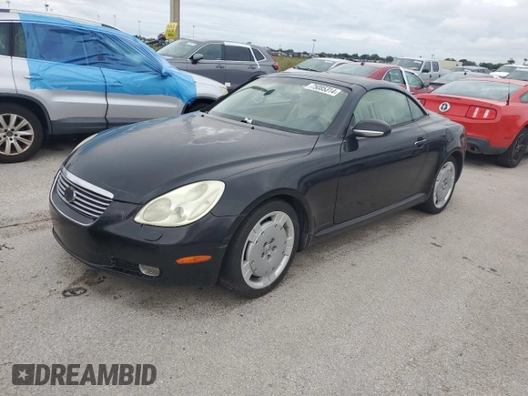 2002 Lexus SC with VIN JTHFN48Y320005577, listed as a Copart auction lot 75085314 with Not Provided miles and Non Repairable. Bid and sale history available at carsss.com. Image 1.