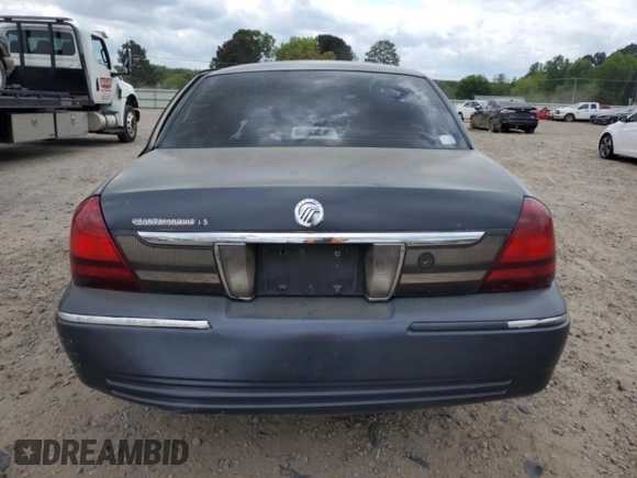 2008 Mercury Grand Marquis LS with VIN 2MEHM75V38X609387, listed as a Copart auction lot 53736825 with Not Provided miles and Salvage Title. Bid and sale history available at DreamBid. Image 6.