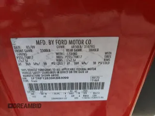 2009 Ford F-150 XL with VIN 1FTRF12839KB83099, listed as a Copart auction lot 86199304 with 201,592 mi miles and Clean Title. Bid and sale history available at carsss.com. Image 15.