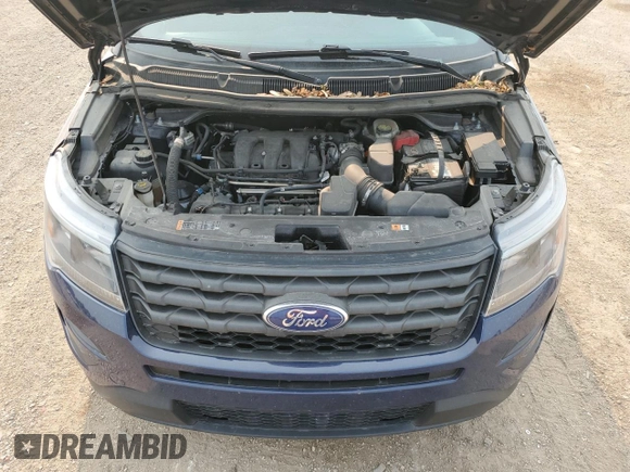 2017 Ford Police Interceptor Utility with VIN 1FM5K8AR0HGC57380, listed as a Copart auction lot 58965075 with 106,682 mi miles and Salvage title. Bid and sale history available at DreamBid. Image 11.