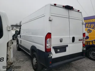 2019 Ram ProMaster Cargo Van with VIN 3C6TRVBG3KE548019, listed as a Copart auction lot 46722215 with 125,332 mi miles and Salvage Title. Bid and sale history available at carsss.com. Image 2.