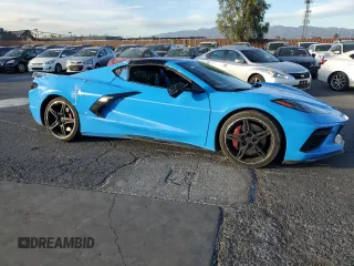 2021 Chevrolet Corvette 3LT with VIN 1G1YC2D45M5118887, listed as a Copart auction lot 76981044 with 0 mi miles and Salvage Title. Bid and sale history available at carsss.com. Image 4.