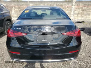 2025 Mercedes-Benz C 300 with VIN W1KAF4GBXSR252554, listed as a Copart auction lot 52370245 with 1,401 mi miles and Salvage Title. Bid and sale history available at DreamBid. Image 6.