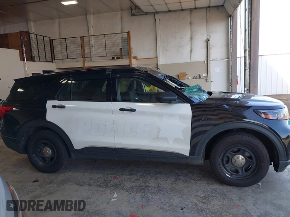 2021 Ford Police Interceptor with VIN 1FM5K8AC9MGC32063, listed as a IAAI auction lot 42071782 with 46,786 mi miles and . Bid and sale history available at DreamBid. Image 13.
