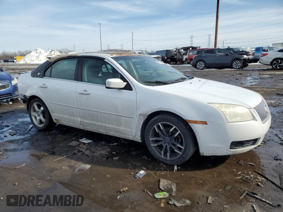 2007 Mercury Milan Premier with VIN 3MEHM08127R602525, listed as a Copart auction lot 43079015 with 138,652 mi miles and Salvage Title. Bid and sale history available at carsss.com. Image 4.