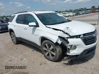 2022 Chevrolet Traverse LT with VIN 1GNERHKW4NJ142792, listed as a IAAI auction lot 42368038 with 38,203 mi miles and . Bid and sale history available at DreamBid. Image 1.