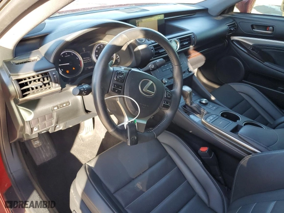 2015 Lexus RC 350 with VIN JTHSE5BC4F5001158, listed as a Copart auction lot 81338754 with 58,569 mi miles and Salvage Title. Bid and sale history available at carsss.com. Image 7.