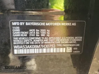 2021 BMW 2 Series 228i with VIN WBA53AK08M7H30753, listed as a Copart auction lot 49979925 with 65,784 mi miles and Salvage title. Bid and sale history available at DreamBid. Image 15.