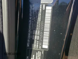 2005 Mercedes-Benz CLK 500 with VIN WDBTJ75J55F122201, listed as a Copart auction lot 75910714 with 122,599 mi miles and Clean Title. Bid and sale history available at DreamBid. Image 12.