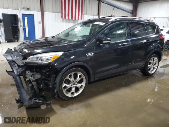 2013 Ford Escape Titanium with VIN 1FMCU9J93DUC84611, listed as a Copart auction lot 59046515 with 126,386 mi miles and Salvage title. Bid and sale history available at DreamBid. Image 1.