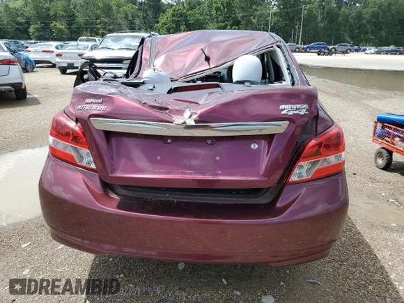 2017 Mitsubishi Mirage ES with VIN ML32F3FJXHH002525, listed as a Copart auction lot 64212885 with 131,107 mi miles and Salvage title. Bid and sale history available at DreamBid. Image 6.