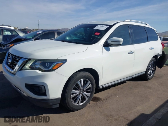 2017 Nissan Pathfinder SV with VIN 5N1DR2MNXHC649092, listed as a IAAI auction lot 41610633 with 185,343 mi miles and . Bid and sale history available at DreamBid. Image 17.
