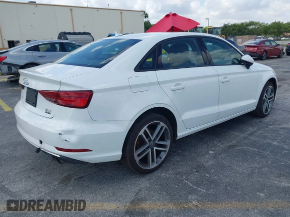 2018 Audi A3 Premium with VIN WAUB8GFF3J1064273, listed as a IAAI auction lot 42155689 with 92,737 mi miles and . Bid and sale history available at DreamBid. Image 4.