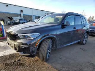 2023 BMW X5 xDrive45e with VIN 5UXTA6C08P9R93373, listed as a Copart auction lot 44031635 with 0 mi miles and Salvage Title. Bid and sale history available at carsss.com. Image 1.