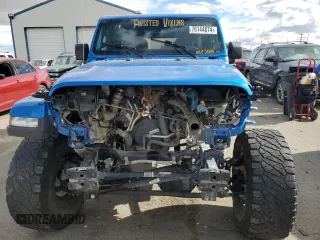2021 Jeep Wrangler Unlimited Sahara High Altitude with VIN 1C4HJXEM3MW770622, listed as a Copart auction lot 76144874 with 71,886 mi miles and Salvage title. Bid and sale history available at DreamBid. Image 5.