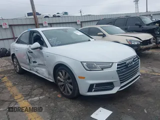 2018 Audi A4 Premium with VIN WAUKMAF47JN012032, listed as a IAAI auction lot 41600847 with 70,815 mi miles. Bid and sale history available at carsss.com. Image 1.