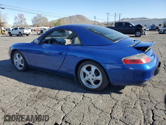 2000 Porsche 911 with VIN WP0CA2990YS652625, listed as a Copart auction lot 46660045 with 92,261 mi miles and Clean title. Bid and sale history available at DreamBid. Image 2.