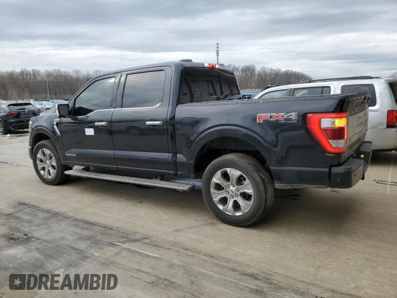 2022 Ford F-150 XL with VIN 1FTFW1EDXNFA24966, listed as a Copart auction lot 49545105 with 33,704 mi miles and Salvage Title. Bid and sale history available at DreamBid. Image 2.