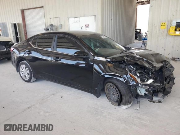 2020 Nissan Sentra S with VIN 3N1AB8BV2LY252576, listed as a Copart auction lot 52111675 with 45,734 mi miles and Non Repairable. Bid and sale history available at carsss.com. Image 4.