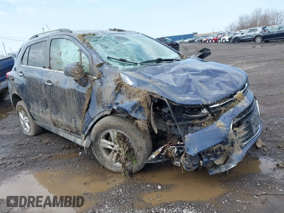 2018 Chevrolet Trax LT with VIN 3GNCJPSB6JL416227, listed as a IAAI auction lot 41954191 with 58,076 mi miles and . Bid and sale history available at carsss.com. Image 1.