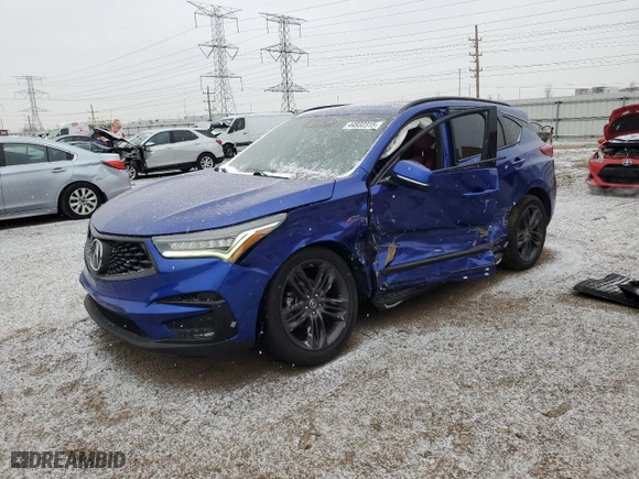 2019 Acura RDX w/A-Spec Pkg with VIN 5J8TC2H62KL026322, listed as a Copart auction lot 44932315 with 95,883 mi miles and Salvage Title. Bid and sale history available at carsss.com. Image 1.