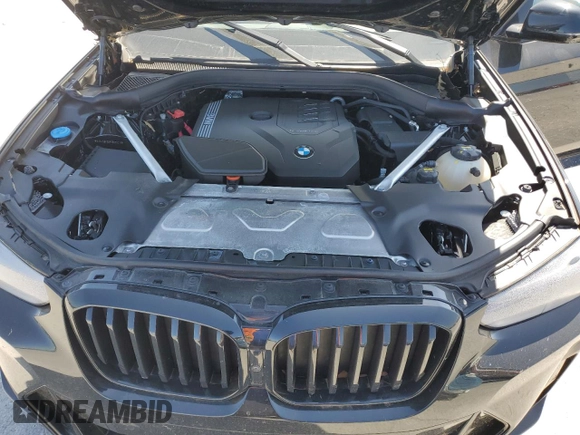 2023 BMW X3 sDrive30i with VIN 5UX43DP05P9P87523, listed as a Copart auction lot 52484675 with 24,834 mi miles and Salvage Title. Bid and sale history available at DreamBid. Image 12.