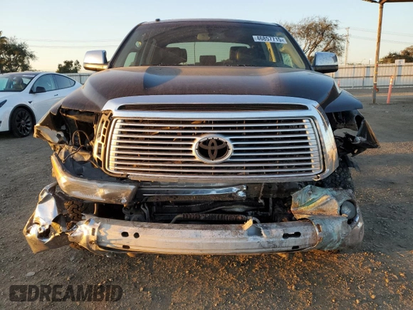 2012 Toyota Tundra 4WD Truck LTD with VIN 5TFHY5F1XCX242301, listed as a Copart auction lot 46857715 with 277,716 mi miles and Salvage Title. Bid and sale history available at carsss.com. Image 5.