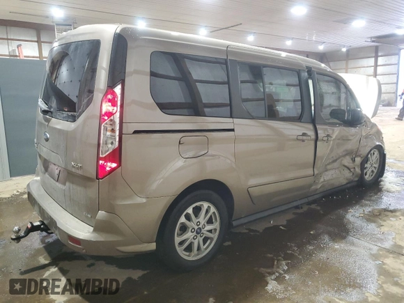 2020 Ford Transit Connect XLT with VIN NM0GE9F20L1455942, listed as a Copart auction lot 88853815 with 47,458 mi miles and Salvage title. Bid and sale history available at DreamBid. Image 3.