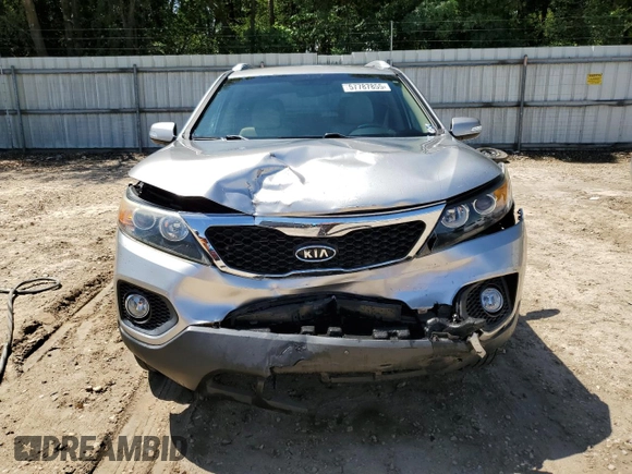 2013 Kia Sorento LX with VIN 5XYKT3A61DG372659, listed as a Copart auction lot 57787855 with 61,489 mi miles and Salvage title. Bid and sale history available at DreamBid. Image 5.
