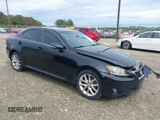 2011 Lexus IS 250 with VIN JTHCF5C26B5048550, listed as a IAAI auction lot 41874477 with 284,362 mi miles. Bid and sale history available at carsss.com. Image 1.