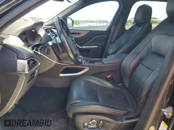 2019 Jaguar F-Pace S with VIN SADCM2FV1KA395386, listed as a Copart auction lot 54336645 with 43,020 mi miles and Salvage Title. Bid and sale history available at DreamBid. Image 7.