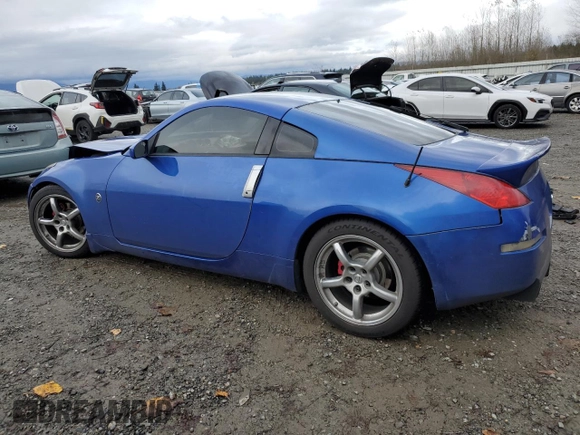 2005 Nissan 350Z Enthusiast with VIN JN1AZ34D25M603575, listed as a Copart auction lot 80695294 with 97,894 mi miles and Salvage Title. Bid and sale history available at carsss.com. Image 2.