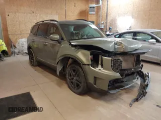 2024 Kia Telluride EX X-Line z VIN 5XYP3DGC6RG485412, wystawiony jako IAAI lot #41352835 z przebiegiem 19 613 mil mil oraz . Historia ofert i sprzedaży dostępna na DreamBid. Obrazek 1.