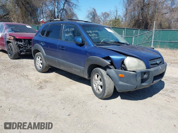 2005 Hyundai Tucson GLS with VIN KM8JN72D35U169942, listed as a IAAI auction lot 41763028 with 181,507 mi miles and . Bid and sale history available at DreamBid. Image 1.
