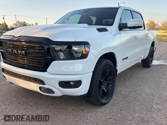 2020 Ram 1500 Big Horn with VIN 1C6SRFFT9LN388444, listed as a Copart auction lot 52460535 with 60,935 mi miles and Clean Title. Bid and sale history available at carsss.com. Image 2.