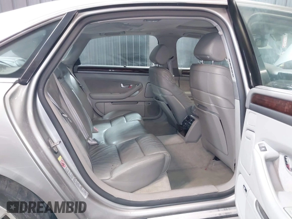 2005 Audi A8 L with VIN WAUML44E75N010117, listed as a IAAI auction lot 41523759 with 125,431 mi miles. Bid and sale history available at carsss.com. Image 8.