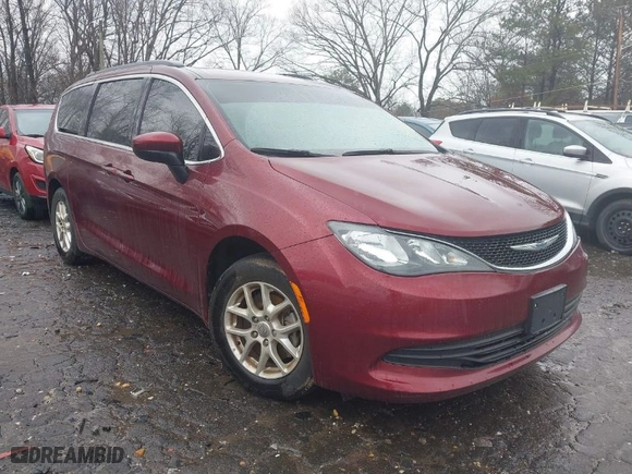 2020 Chrysler Voyager LXI with VIN 2C4RC1DG1LR260557, listed as a IAAI auction lot 41767908 with NaN miles. Bid and sale history available at carsss.com. Image 1.