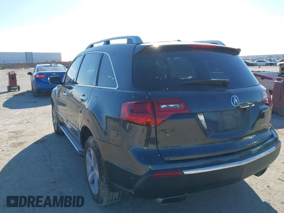 2013 Acura MDX Tech Pkg with VIN 2HNYD2H37DH512951, listed as a IAAI auction lot 41286893 with 107,180 mi miles. Bid and sale history available at carsss.com. Image 3.