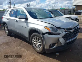 2019 Chevrolet Traverse LT Cloth with VIN 1GNERGKW5KJ178402, listed as a IAAI auction lot 42202138 with 141,113 mi miles and . Bid and sale history available at DreamBid. Image 1.