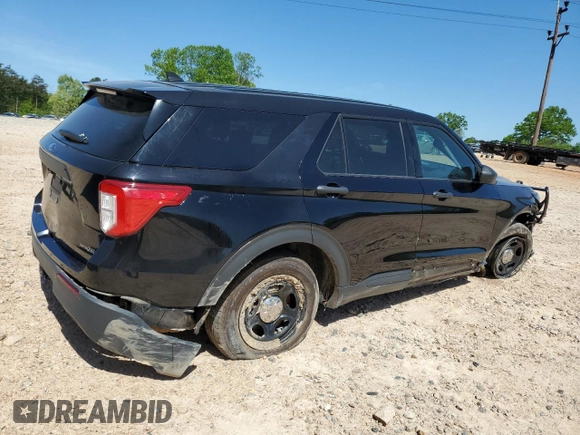 2022 Ford Police Interceptor Utility z VIN 1FM5K8AB7NGA41606, wystawiony jako Copart lot #53535885 z przebiegiem 73 281 mil mil oraz Szkody całkowita. Historia ofert i sprzedaży dostępna na DreamBid. Obrazek 3.