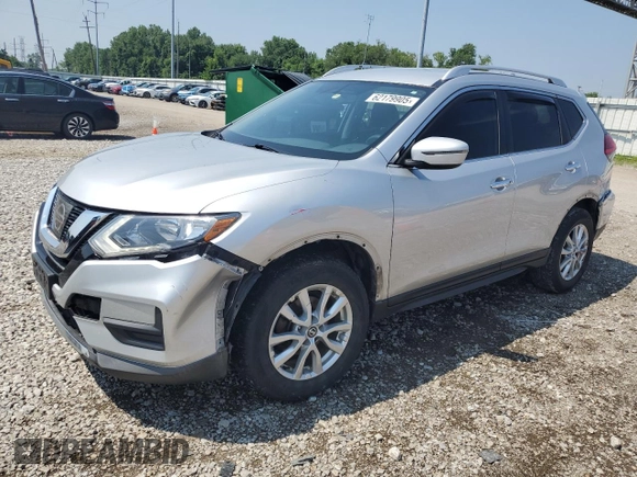 2017 Nissan Rogue SV with VIN KNMAT2MV8HP578377, listed as a Copart auction lot 62179905 with 131,663 mi miles and Salvage title. Bid and sale history available at DreamBid. Image 1.
