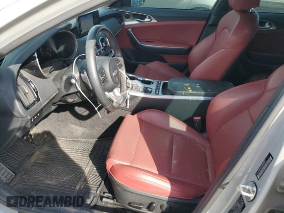 2022 Kia Stinger GT1 with VIN KNAE45LC8N6105917, listed as a Copart auction lot 49444555 with 26,089 mi miles and Salvage Title. Bid and sale history available at DreamBid. Image 7.